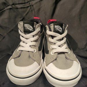 Vans Shoes Size 6 Toddlers Skateboard Off the Wall Grey on Black 100% authentic